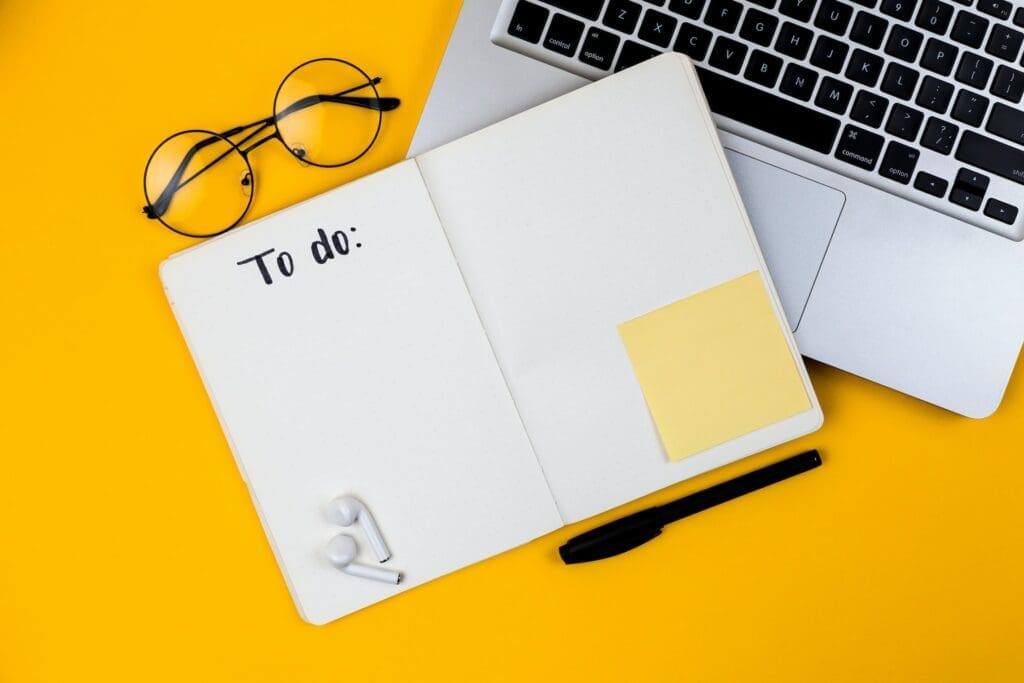 Setting weekly planner